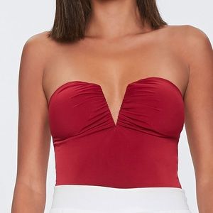 Forever 21 strapless bodysuit